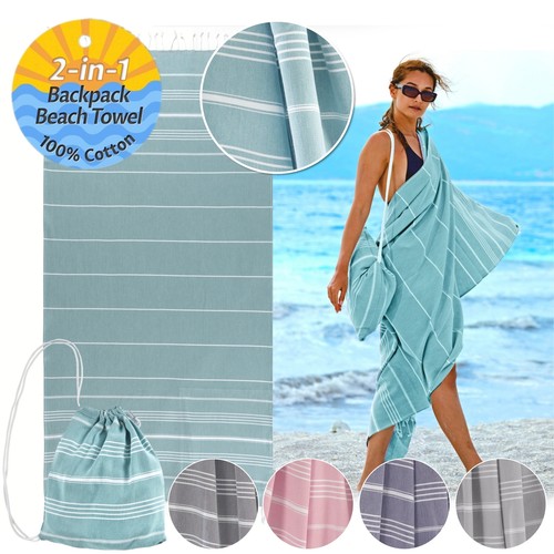 Hamamtuch 2in1 strandtuch - strandtuch, &
